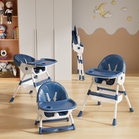 Chaise et tabouret de repas réglables en plastique pour bébé, inclinables et portables, pour les bébés de plus de 6 mois (vente en gros)