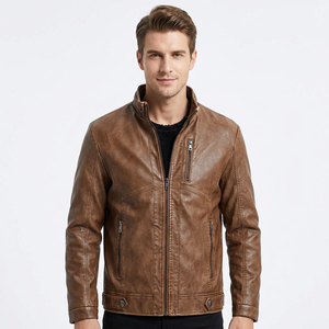 Chaqueta Acolchada de Invierno de Piel de Cordero de Lujo, Diseño Minimalista, Talla Grande, Impermeable, Transpirable, Ligera, Personalizada para Hombre - Product Image 1