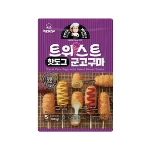 Korean Manufactured New Snack Frozen Food Traditional Hot Dogs On Sale Healthy Snacks Delicious Twist Sweet Potato Corn Dogs