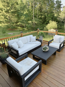 Vente chaude imperméable et crème solaire en acier inoxydable terrasse jardin hôtel chambre ensoleillée canapé d'extérieur - Product Image 3