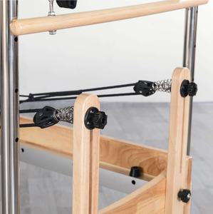 Jereathy Three One, équipement d'entraînement corporel portable en bois de chêne robuste, studio de <span class=keywords><strong>Pilates</strong></span> professionnel, <span class=keywords><strong>Cadillac</strong></span> <span class=keywords><strong>Pilates</strong></span> multifonctionnel - Product Image 2