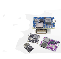 Modul Daya Step-Up Konverter Boost USB Tipe-C 5V 3.1A IP5310 Aksesori Bank Daya Seluler Dengan Sakelar Indikator LED