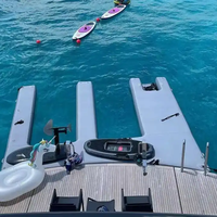 Plateforme de ponton flottant pour yacht, quai en forme de U, quai gonflable E pour le stationnement de bateaux à moteur