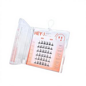 Faux cils auto-adhésifs sans colle Marian, motif tournesol, pour femmes, en cheveux synthétiques naturels, imitation <span class=keywords><strong>livre</strong></span>, application facile - Product Image 1