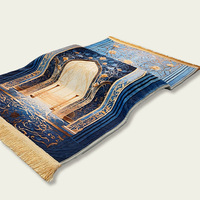 Nouveau tapis de prière extra-épais de 8 cm, tapis de prière pour salon, tapis de prière en velours épais imprimé