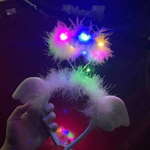 ที่คาดผมขนนกแองเจิลเรืองแสง,ที่คาดผมขนนกห่านที่คาดผม Led ของเล่นขายส่ง - Product Image 5