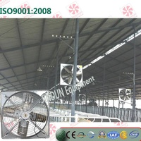 Ventilateur de pulvérisation pour élevage avicole CE ISO, ventilateur suspendu en PRV pour étable à vaches, ventilation et climatisation pour ferme laitière