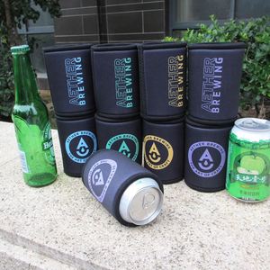Versatile Neoprene Stubby Holder for Beer <b>Cool</b> Party or <b>Bar</b> Cooler Bag with Letter Pattern - Product Image 2