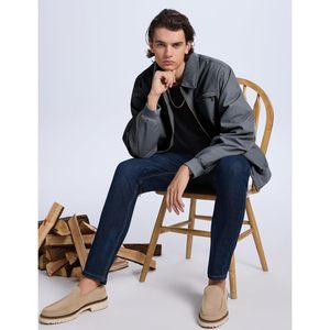 FOXA Mens Sherpa Lined Detroit <b>Jacket</b> Waxed Canvas Waterproof Winter Coat Regular Sleeve <b>Straight</b> Body - Product Image 4