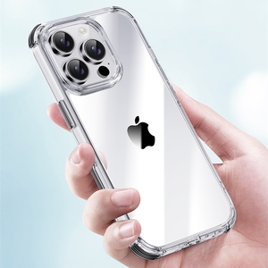 Cho Iphone 16 Rõ Ràng Trường Hợp Chống Sốc Gia Cố Góc Mềm TPU Bumper + Cứng PC Trở Lại Bảo Vệ Điện Thoại Bìa Cho Iphone 16 Pro Max - Product Image 5