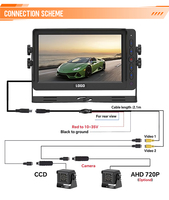 Caméra de recul universelle 12v à vision nocturne personnalisée 1080p caméra de recul de voiture pour Toyota Prius vente en gros