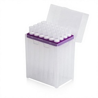 Puntas de Pipeta de Laboratorio de 10 ml, Universales, Autoclavables, con Filtro, Transparentes, 24 Unidades por Soporte (10ML-RSF-24), Hechas en China