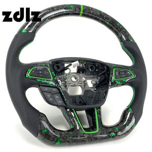 Volant en fibre de carbone forgé personnalisé pour <span class=keywords><strong>Ford</strong></span> <span class=keywords><strong>Focus</strong></span> <span class=keywords><strong>MK3</strong></span> 2015 2016 <span class=keywords><strong>2017</strong></span> MK4 <span class=keywords><strong>ST</strong></span> RS Volant de voiture - Product Image 2