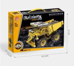 Juego de juguetes de camión volquete 2024, juguetes STEM, camión volquete de ingeniero, <span class=keywords><strong>caja</strong></span> de arena, modelo de coche, camión de construcción, juego de bloques de construcción, regalo - Product Image 2