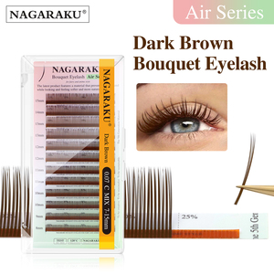 NAGARAKU <span class=keywords><strong>Cils</strong></span> en volume 5D couleur brun foncé, extensions de <span class=keywords><strong>cils</strong></span> naturels doux, fournisseur en gros de <span class=keywords><strong>cils</strong></span> naturels doux - Product Image 1