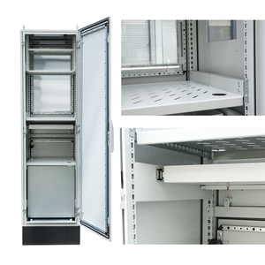 Armoire électrique extérieure en métal profilé, boîtier de protection IP54, revêtement poudré pour équipement solaire - Product Image 2