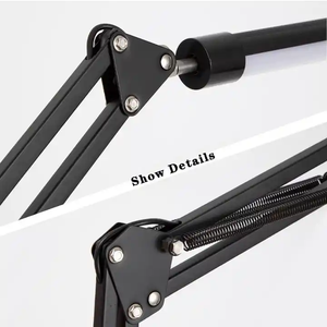 Luminária de Mesa LED com Braço Articulado Moderna Elétrica Flexível Dobrável 4100K (Luz Solar) Temperatura de Cor Alto Índice de Reprodução Cromática para Leitura - Product Image 5