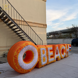 <span class=keywords><strong>Lettres</strong></span> <span class=keywords><strong>gonflables</strong></span> géantes pour accessoires de scène, <span class=keywords><strong>lettres</strong></span> géantes avec éclairage LED pour idées de fêtes, enseigne lumineuse LED personnalisée - Product Image 4