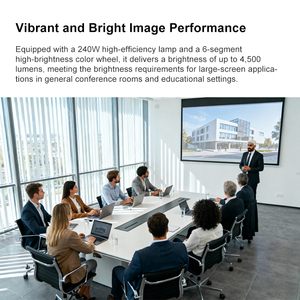 Proyector DLP Optoma EH412ST |   Proyector Optoma E EH412ST de 4000 lúmenes ISO, compatible con HDR y 4K, relación de proyección de 0.499 para aulas/reuniones - Product Image 6