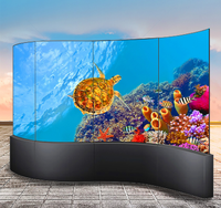 Écran incurvé 55/77 pouces, affiche numérique OLED flexible, 400 cd/m², anti-reflet, Full HD, écran tactile, grand format, vidéo publicitaire