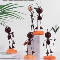 Statuette de coccinelle féerique créative, figurine décorative pour chambre, bureau, clôture extérieure, pelouse, jardin