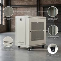 Armoire murale portable 12U démontable pour serveur informatique, personnalisation OEM, boîtier 530x600x400mm, armoire réseau
