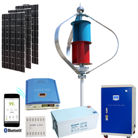 Système hybride résidentiel utilisant des générateurs solaires et éoliens de 1 kW, 2 kW, 3 kW, 5 kW, système de réseau électrique