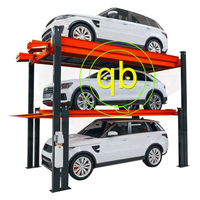 Système de stationnement vertical à trois niveaux pour SUV, élévateur de stockage de véhicules à 4 poteaux, élévateur de stationnement pour valet de voiture