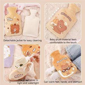 Sac de frappe d'hiver rempli d'<span class=keywords><strong>eau</strong></span> Peluche Cartoon 1000ml Caoutchouc Sac d'<span class=keywords><strong>eau</strong></span> <span class=keywords><strong>chaude</strong></span> - Product Image 3