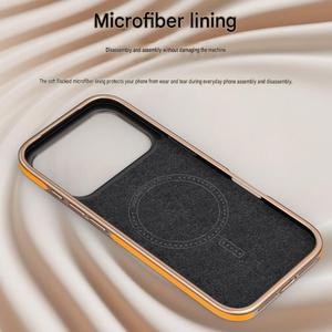 Funda Magnética de Cuero PU para iPhone 17 16 15 14 13 Pro Max 17 Air con Protección de 360 Grados °   Funda Antigolpes con Soporte de Anillo - Product Image 6