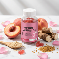 Gummies BBL pour les hanches à base de pectine, mélange botanique féminin personnalisé pour le bien-être et le remodelage corporel quotidien