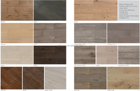 Carrelage en bois brossé BBL, parquet européen en chêne de 14mm, parquet en bois dur massif