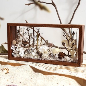Marco de Fotos de Madera Maciza con Flores Secas, Material Hecho a Mano, Decoración para el Día Nacional, Regalo - Product Image 3