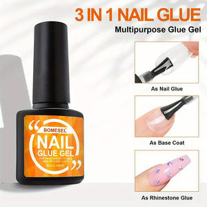 Colle à <span class=keywords><strong>ongles</strong></span> 3-en-1 UV/LED pour capsules acryliques, colle à strass, base de vernis, fournitures de nail art pour salon, marque privée, OEM - Product Image 1