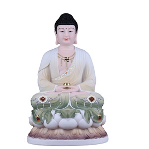 Statues de <span class=keywords><strong>Bouddha</strong></span> Bodhisattva Saha Trois Quatre Saints Maitreya Bodhisattva en imitation <span class=keywords><strong>porcelaine</strong></span> moulées à la main pour la vénération dévotionnelle - Product Image 5