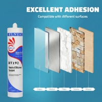 Sellador de Silicona Neutro RUNTAI RT-192 para Ventanas de Aluminio, Puertas y Juntas de Construcción