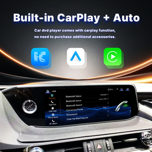 เครื่องเล่นดีวีดีในรถยนต์ วิทยุติดรถยนต์ หน้าจอ 12.3 นิ้ว Qualcomm Snapdragon Android 14 รองรับ Carplay ระบบนำทางมัลติมีเดีย สำหรับ Lexus <span class=keywords><strong>ES</strong></span> ปี 2018-2020 - Product Image 3