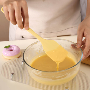 Spatule en silicone monobloc sans couture, couleur vert matcha, résistante à la chaleur, tête flexible, grattoir à crème, outils de mélange et de pâtisserie - Product Image 3