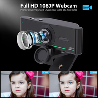 Kamera Web Camara, desain baru Full HD 1080P 30fps PC Stream Webcam 1080P 2k 4k Full HD kamera Web 60fps