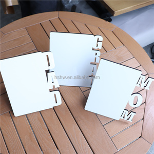Neues Design Großhandel Hochwertige Kreative Umweltfreundliche Individuelle Foto-Plaketten Holz Blanko Sublimations-MDF MOM DAD GRAD Foto - Product Image 3