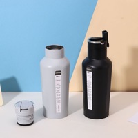 Nouveau Portable En Acier Inoxydable Thermos Tasse En Plein Air Grande Capacité Alpinisme Bouilloire Sport Thermos Bouteille avec Buse
