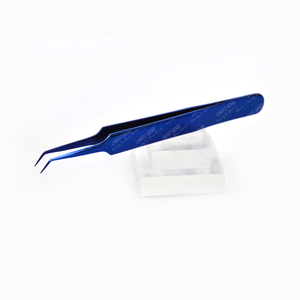 Pinzas para Pestañas Curvas Mega Anguladas de Acero Inoxidable, Punta Plana de Precisión, Herramienta Profesional para Pestañas, Control Definitivo - Product Image 4