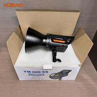 KdbaoYM600SS 100W Lumière d'appoint LED professionnelle portable pour photographie, température de couleur réglable 3200-6500K pour le streaming en direct