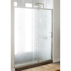 القياسية الأمريكية لينة وثيقة انزلاق فرملس باب حمام مع المقسى زجاج حافظ للخصوصية غرف حمام