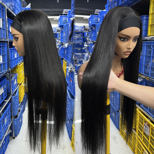Perruque bandeau sans colle, cheveux vierges HD pré-épilés, prê<span class=keywords><strong>te</strong></span> à porter, lisse, avec cuticules alignées, en cheveux humains vietnamiens - Product Image 3