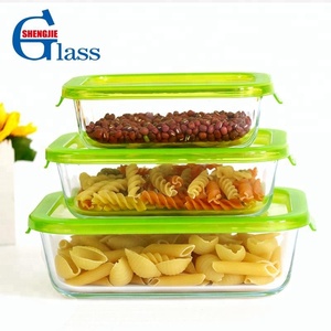 Wholesale Rectangle Glass Food Storage Containers Set