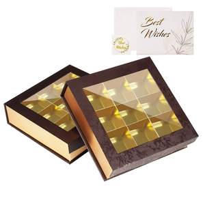 Caja <span class=keywords><strong>de</strong></span> Regalo <span class=keywords><strong>de</strong></span> Chocolate con Ventana Transparente en la Tapa, Empaque para Bombones <span class=keywords><strong>de</strong></span> Chocolate - Product Image 4