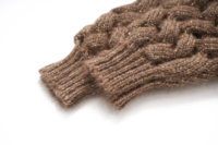 Damen Old Money Style Grobstrick Reißverschluss-Rollkragen-Cardigan, Durchbrochene Lurex-Glitzer-Strickjacke für den Winter
