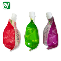 Sac en mylar laminé pour boissons Pochette à bec à gousset latéral en plastique imprimé personnalisé pour jus de gelée