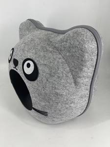 2025 Hot Sale Pet Hochwertiger Filz Katzenkopf form Abnehmbare Kleintiere und andere Katzenstreu Faltbares Filz katzen bett - Product Image 3